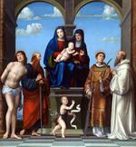 欧洲12-19世纪油画五_FRANCIA, Francesco - The Virgin and Child with Saint Anne and Other Saints